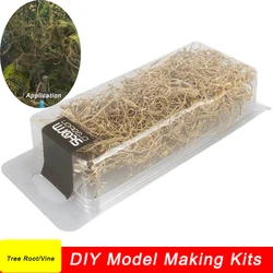 DIY Model Making Diorama Vine Tree Roots Withered Model Plant Stubble Branches Miniature Scene Soldier Camouflage Grass