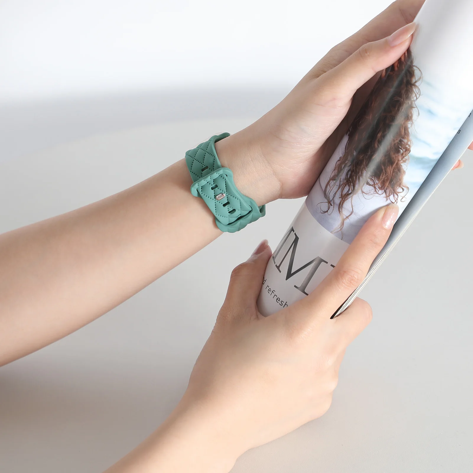 حزام سيليكون لساعة أبل ، إكسسوارات كوريا ، رباط ساعة ذكية ، 45 من من من السيليكون ، SE ، 40 من من من السيليكون ، 41 من من من من الخارج ، 44 من الخارج ، 42 من الخارج ، 49 من الخارج ، 8 ، 7 ، 6 5 ، 4 ، 3 ، ألترا 2 ، السلسلة 9