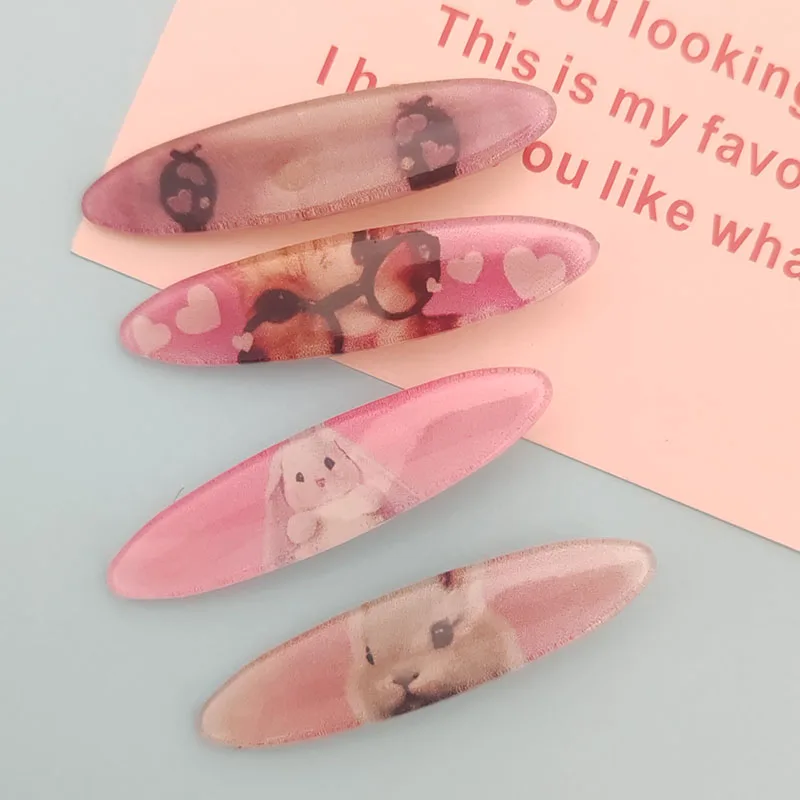 4-teiliges Set Niedliche Hasen- und Katzen-Haarspangen für Mädchen, Frauen und Kinder, Festliche Haaraccessoires, Haarband