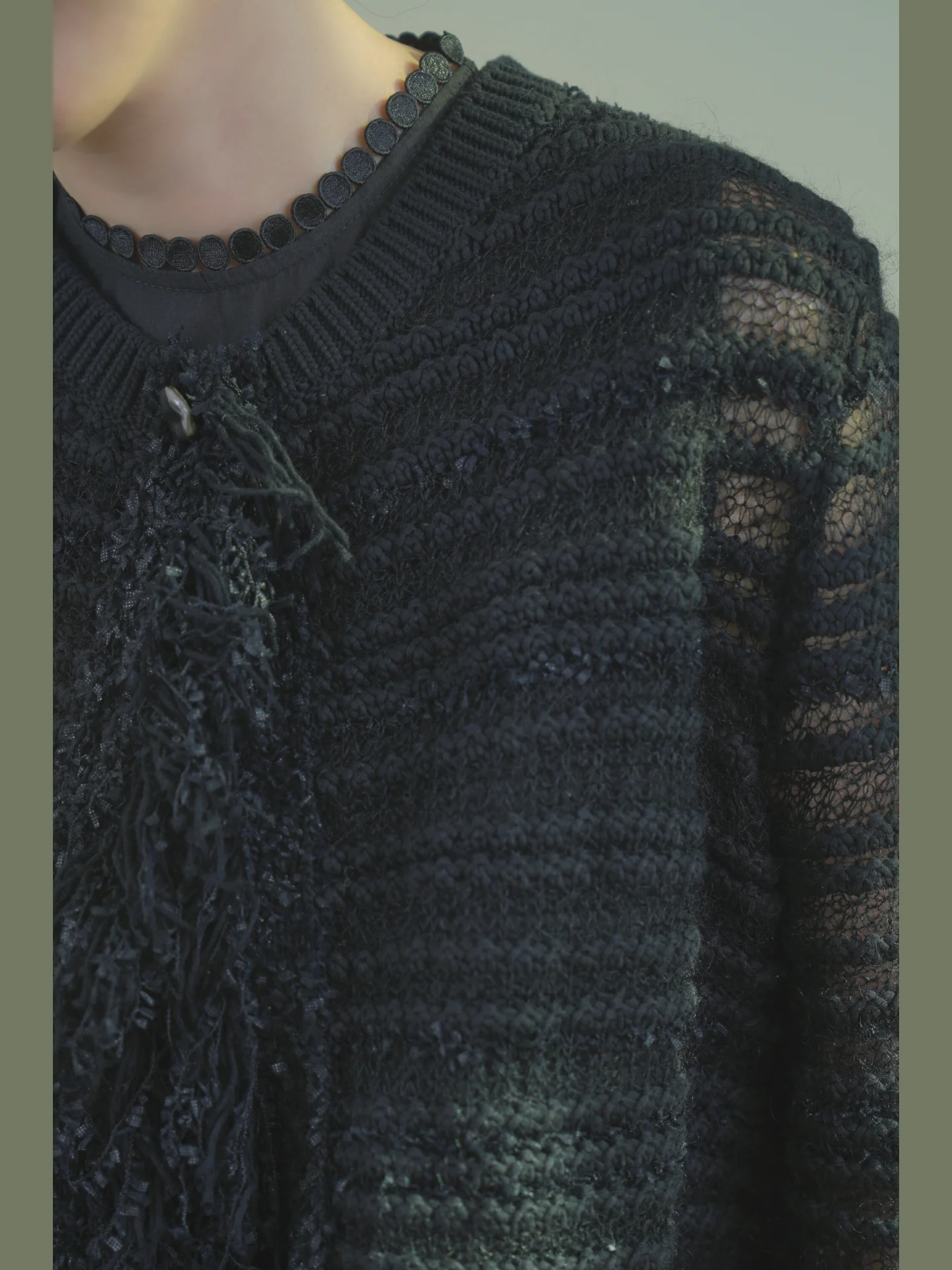 ele-bla-polka-dot-inner-irt-fake-collar-for-office-casual-sle-pure-color-winter-collection-faionable-accory