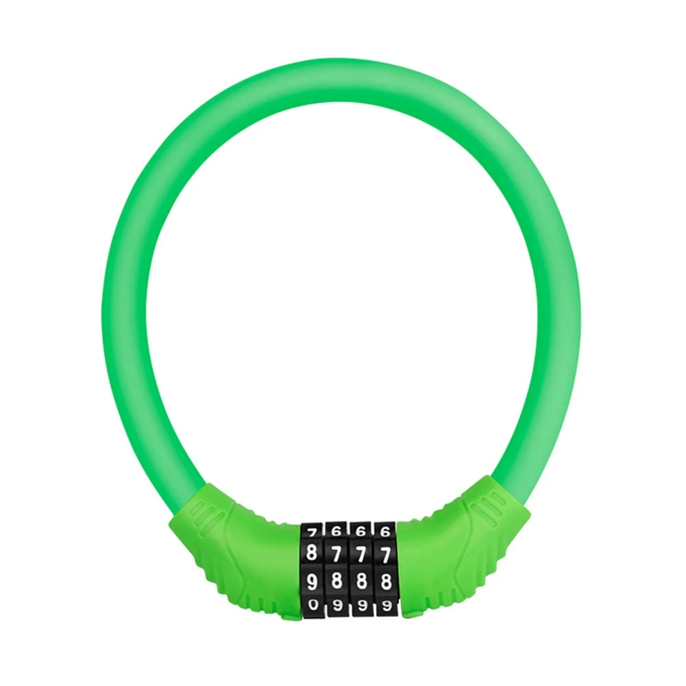 

Bike Security Lock, Password Lock for Bicycle and Electric Scooter, Portable, Anti-Theft, 3 Digit, for Bicycle Helmet, Black