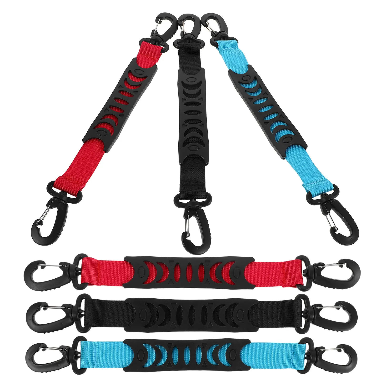 

6Pcs Roller Skates Hanging Handle Triple Color Ski Boot Carrier Strap Adjustable Skate Shoe Holder Portable Transport