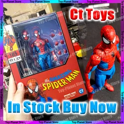 New Ct Toys Spiderman Figure Mafex 185 Classic Costume Ver Miles Morales 2099 Spider-Man Anime Action Figure Figurine Gifts Toys