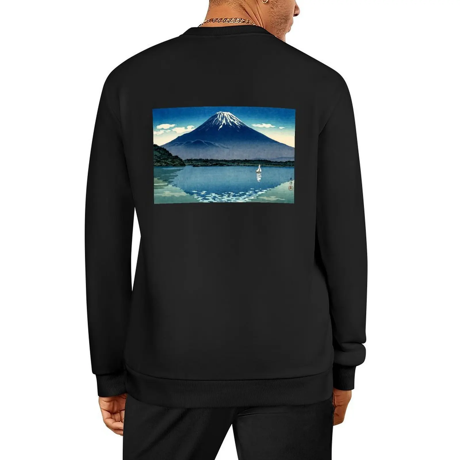 

Tsuchiya Koitsu - Mount Fuji and Lake Shoji Pullover tracksuit blouse autumn clothes tracksuit men hooded sweatshirt