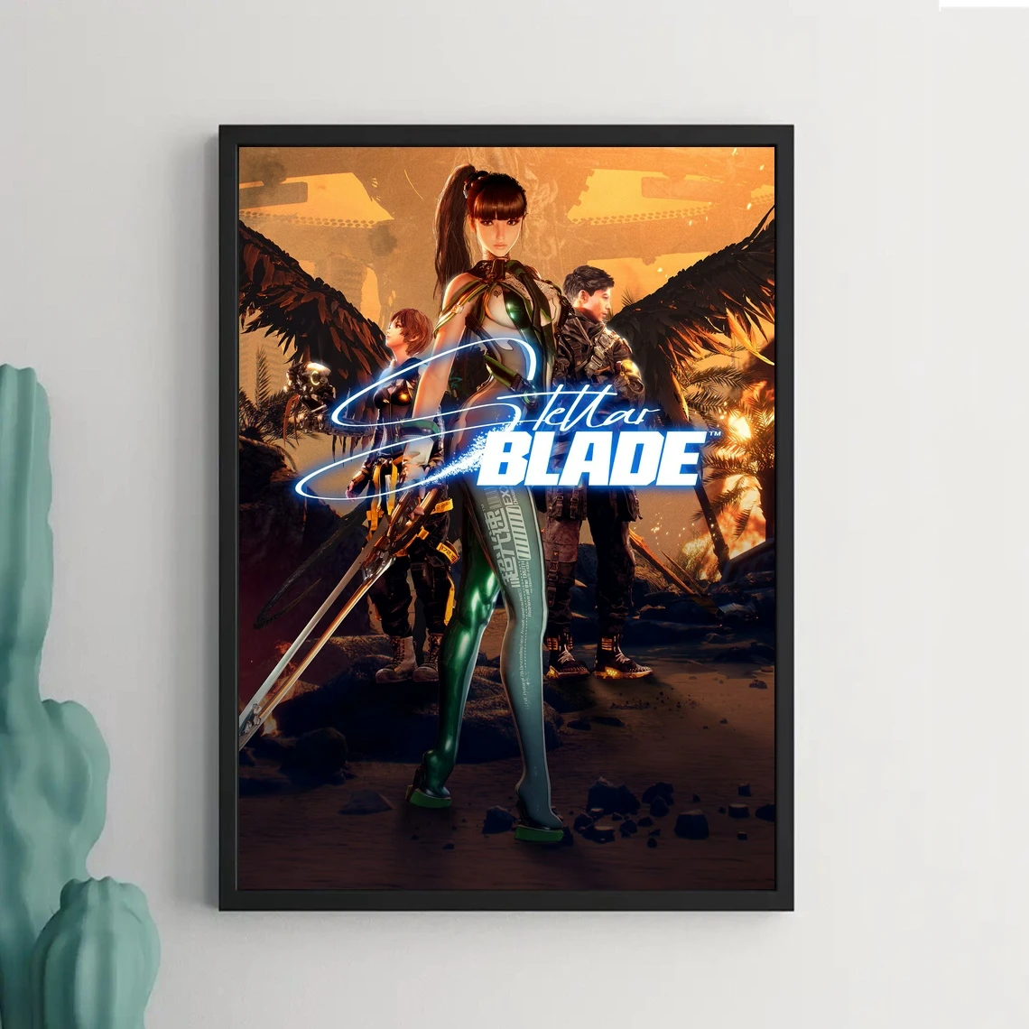 Stellar Blade لعبة فيديو ملصق غطاء قماش طباعة ديكور المنزل الفن طلاء جدران (بدون إطار)