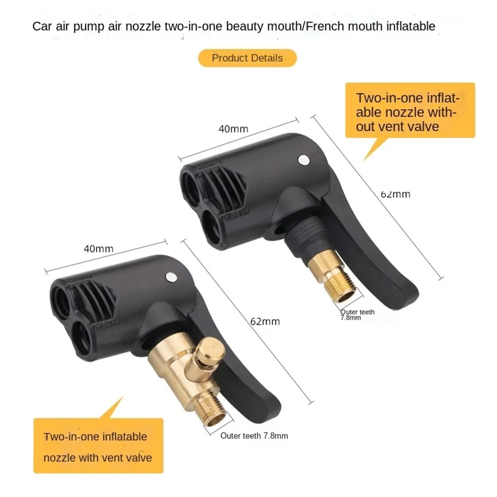 Fahrrad Fahrrad Spur Pumpe Düse Schlauch Adapter Fahrrad Luftdüse Messing Auto LKW Reifen Luftpumpe Spannfutter Fahrrad Reifen Rad Ventil Teil