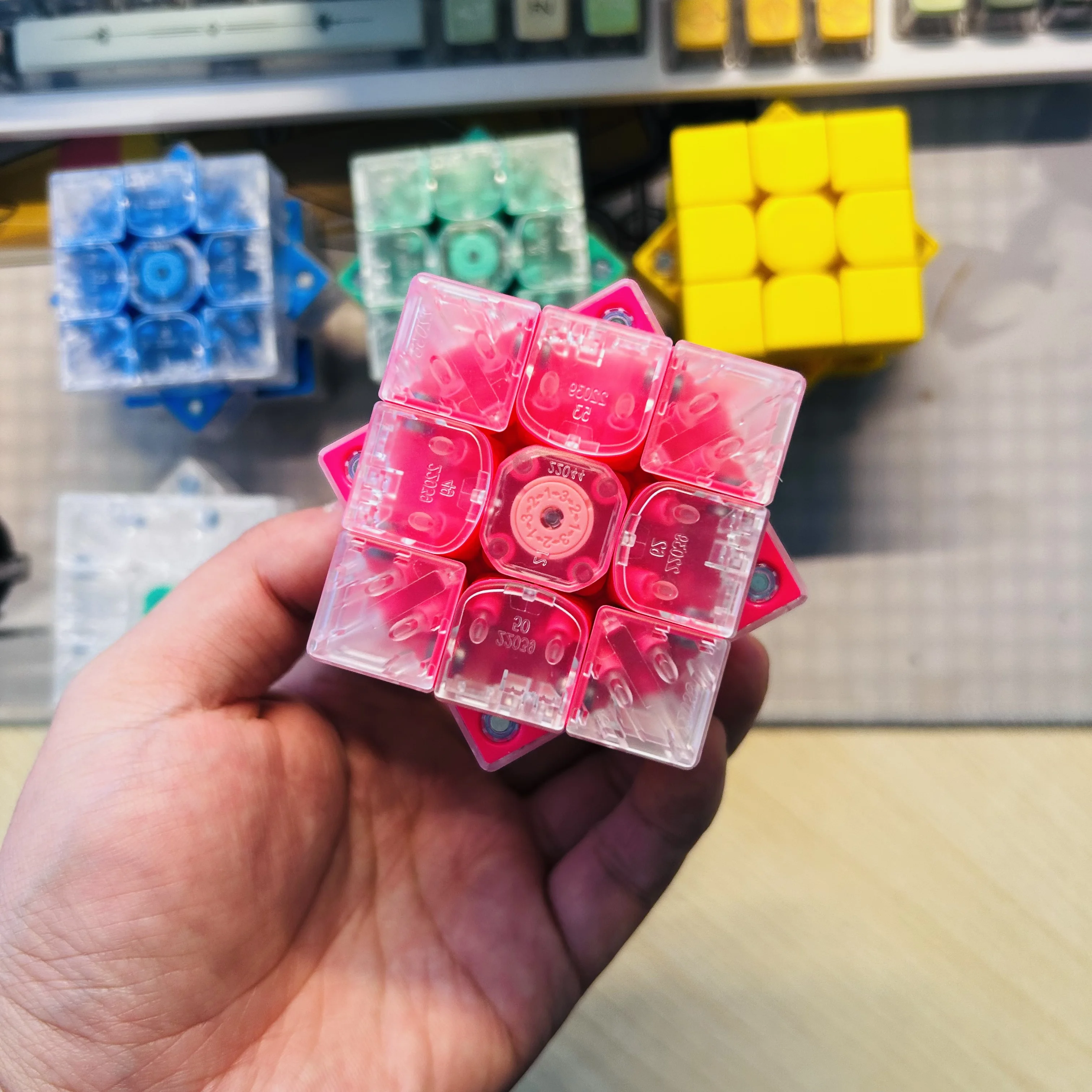 Diy gan 356 me 3x3 cubo magnético cubo de velocidade mágica stickerless profissional brinquedos fidget gan 356me cubo mágico quebra-cabeça crianças brinquedos