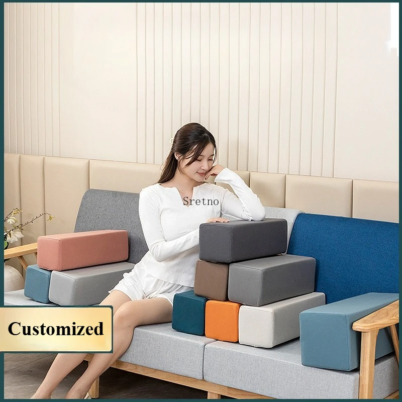 SRETNO أريكة مسند الذراع وسادة الوسائد 50D الذاكرة القطن ملء أرهات السرير وسادة مستطيلة خليج نافذة وسادة ديكورات المنزل