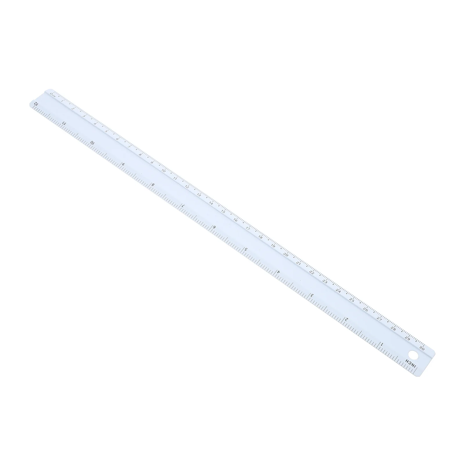 

30Cm Aluminum Alloy Ruler Sturdy Measuring Tool For Drafting Drawing Math Geometry Clear Scale Portable Metal Straight Edge