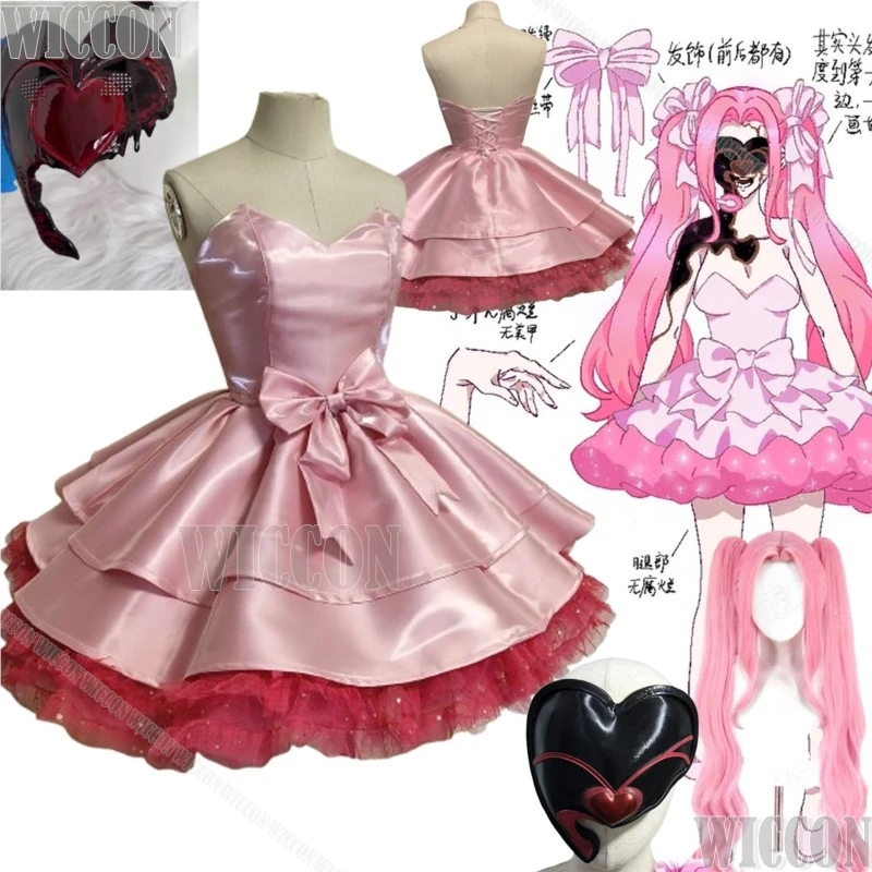 Mizi Zombiestage Alienstage Cosplay Pink Wig Lolita Mask Zombie Woman R1 ZOMST Little Bunny Halloween Navidad Carnaval Event view 2