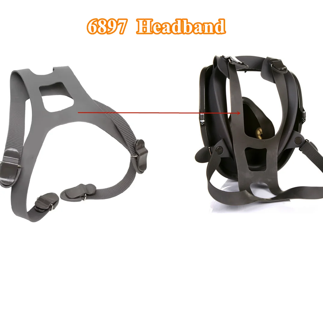 10 Pcs 6897 Hair Strap For 3M 6700 6800 6900 Gas Mask Replaceable Accessory Headband