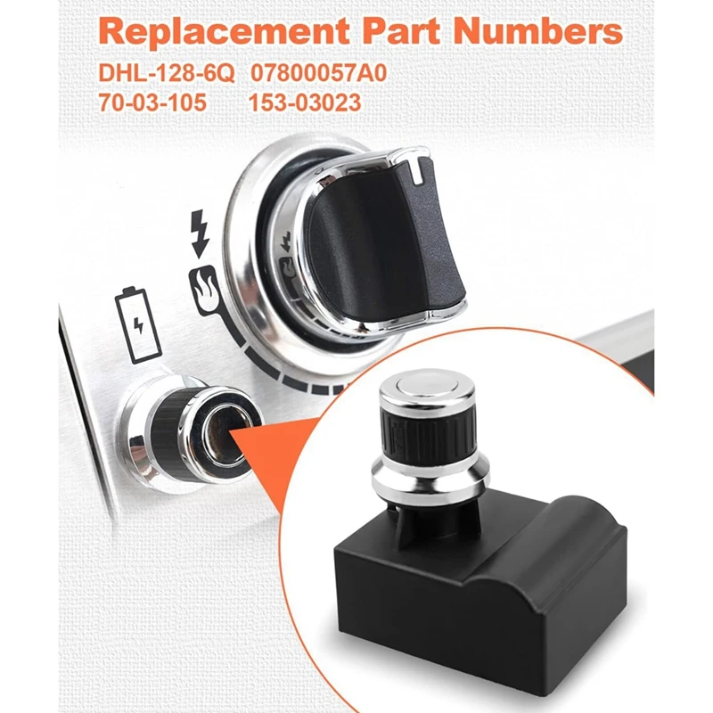 DHL-128-6Q Grill Igniter Replacement Push Button Pulse Igniter For Member's Mark GR2210601-MM-00 6 Outlet Igniters Kit
