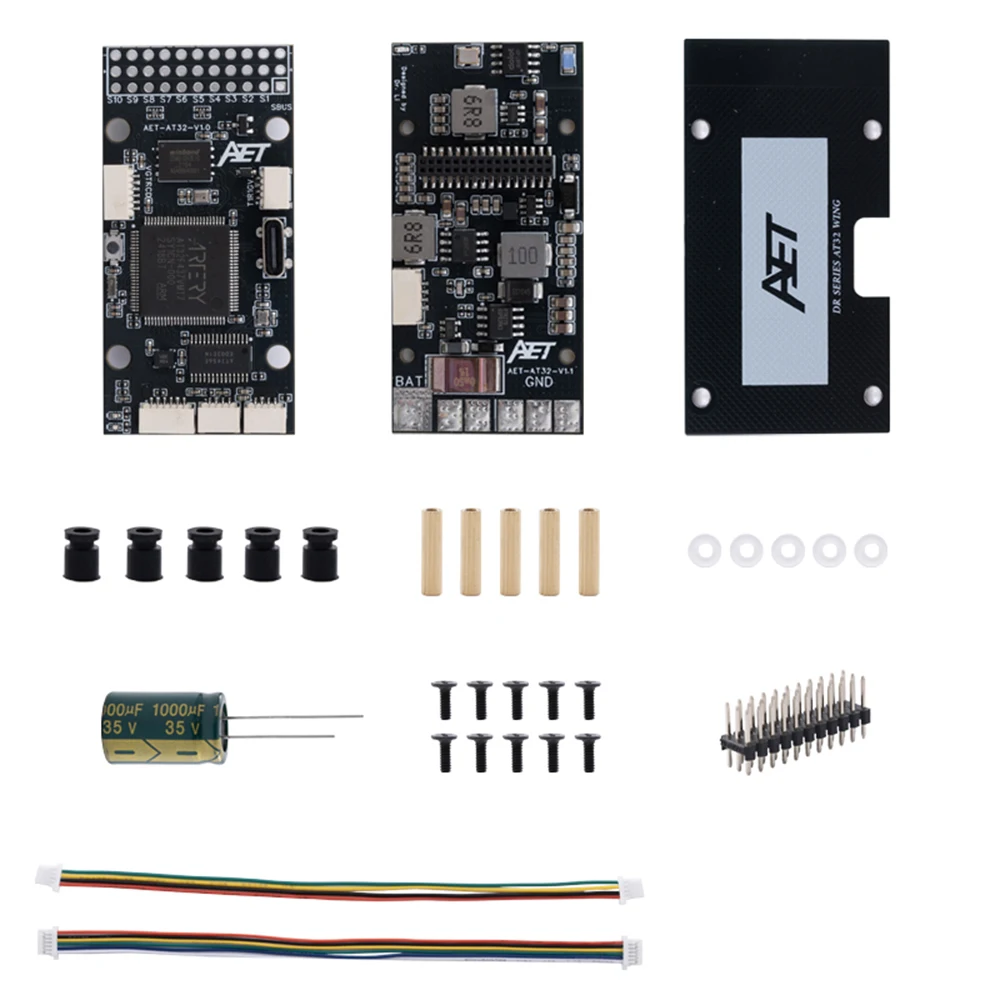 

AET AT32 F437 Flight Controller AT32F437 Processor Built-in Bluetooth Support 2-6S for FPV Racer Drone VTOL RC Airplane
