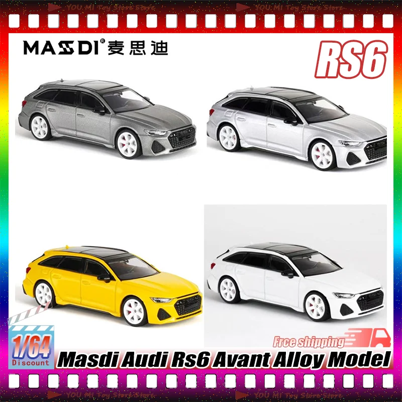 

Maisidi 1:64 Audi Rs6 Wagon Alloy Die-Casting Car Model For Adult Collectible Desktop Display Home Decoration Ornament Toy Gifts