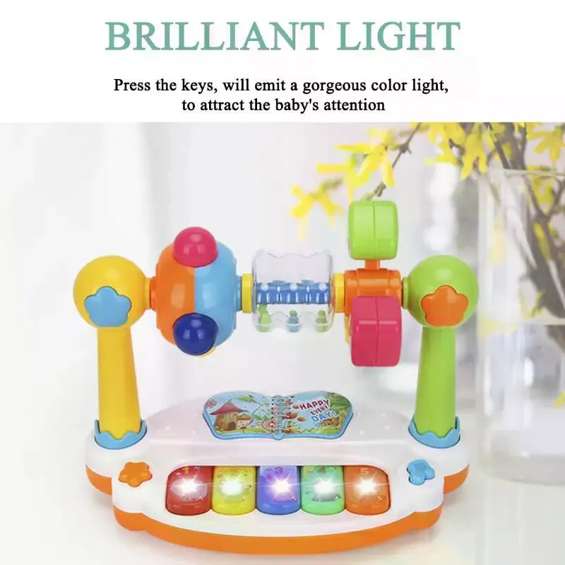 Musical Instrument For Toddlers - Muzyczna zabawka pianinko dla niemowląt, obrotowe