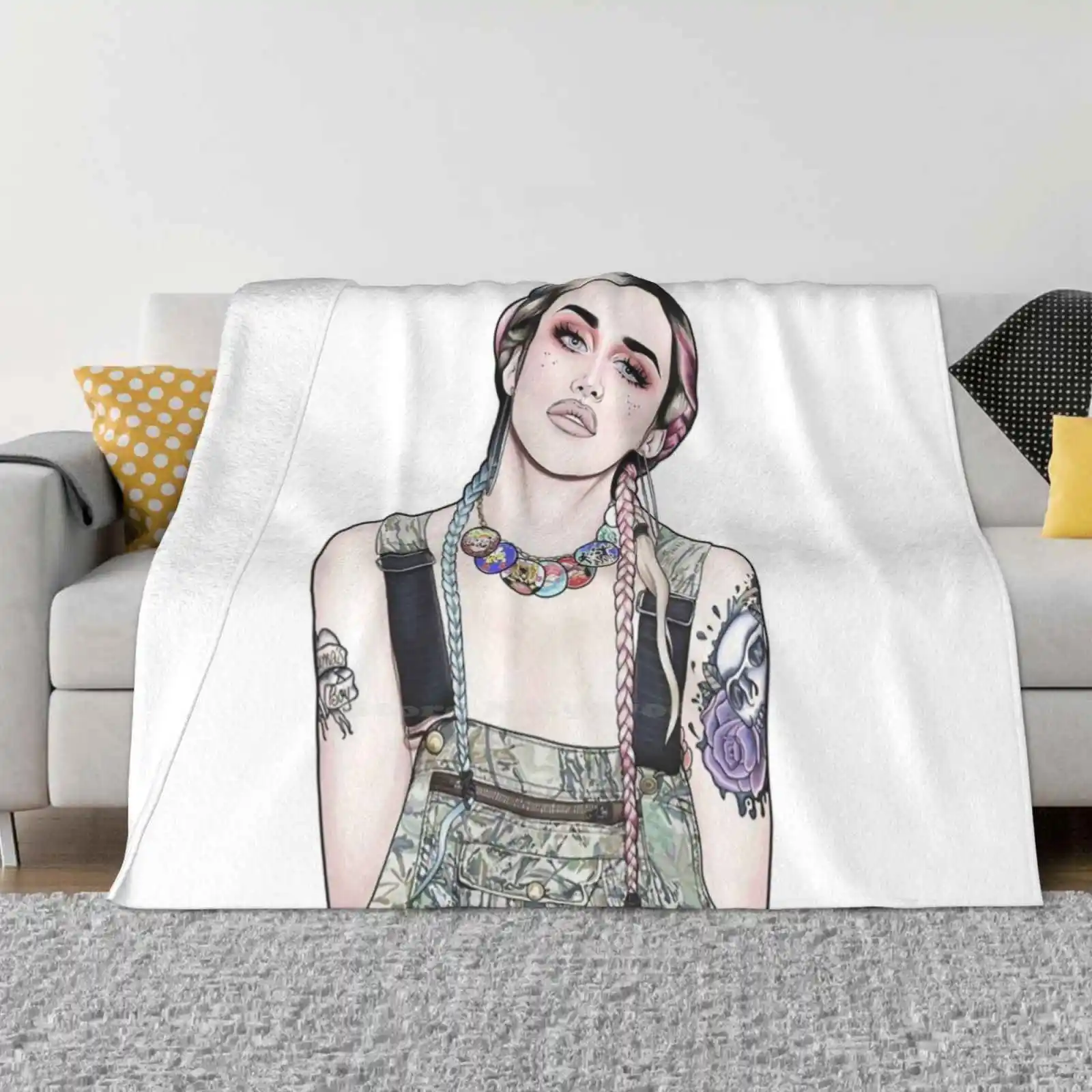 Adore Delano For Home Sofa Bed Camping Car Plane Travel Portable Blanket Adore Delano Drag Queens Rupauls Drag Race Party Libra