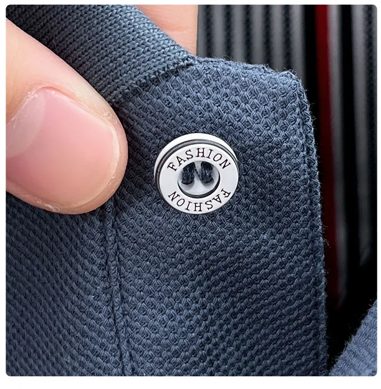 Herbst Neuheit: Koreanische Edition Hundemotiv-Poloshirt, Bequemes Langarm-Shirt, Modische Herrenbekleidung, Marken-T-Shirt aus Reiner Baumwolle, Bestseller – Detail 3