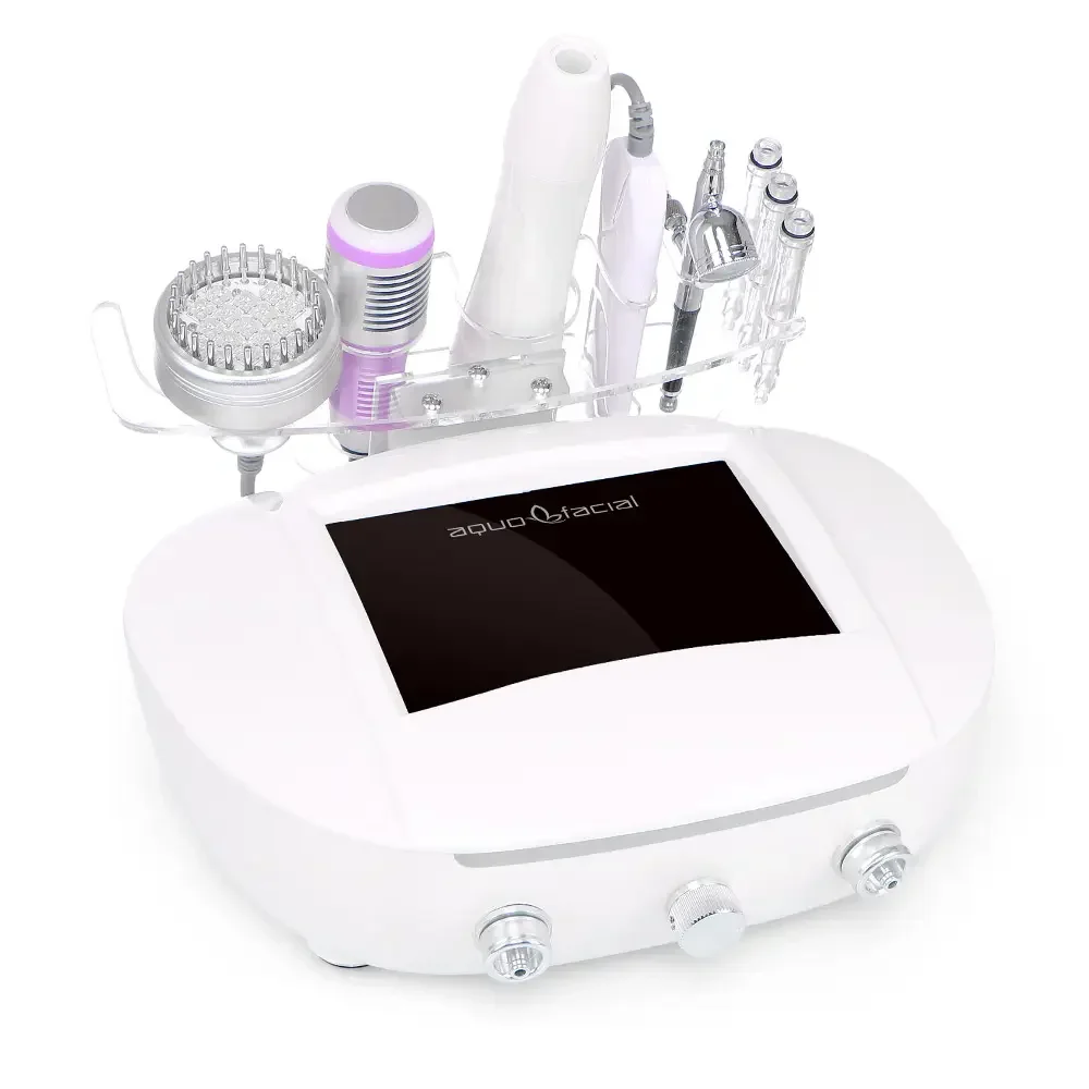 5 In 1 Ultrasonic Scrubber Dead Skin Remove Photon Microdermabrasion Wrinkle Remove Sprayer Face Smooth Beauty Machine