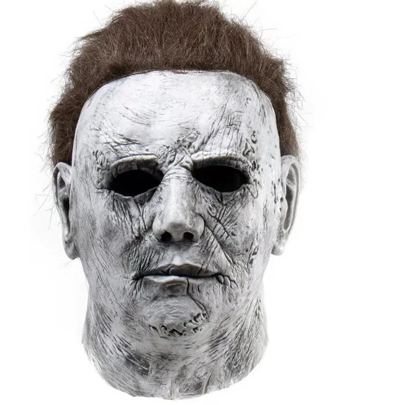 Disfraz de Michael Myers para adultos, Cosplay de máscara, mono de Halloween, trajes de terror, disfraz de fiesta de Carnaval sangriento para hombres