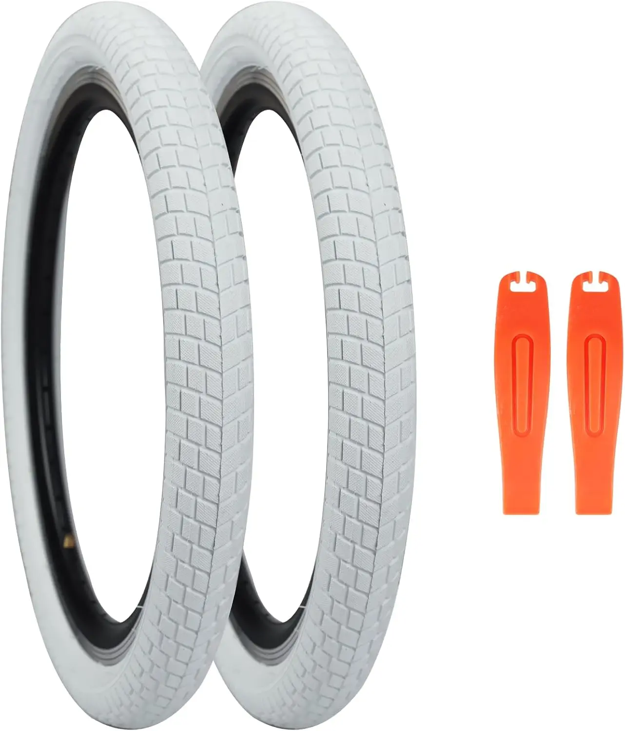 

ZUKKA 20 x 2.125 Bike Tire 2 Pack 20 Bike Tire Kids Bike Tires Folding Replacement Tires 4 Color Fits Most Kids Bikes,BMX Tires