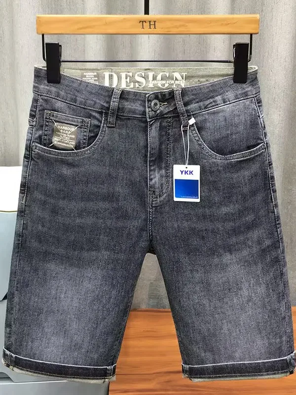 

Мужские летние джинсы Slim Fit с удлиненными штанинами (5 дюймов), тонкие, эластичные, мягкие, модные, в стиле ретро, износостойкие, повседневные, со средней посадкой