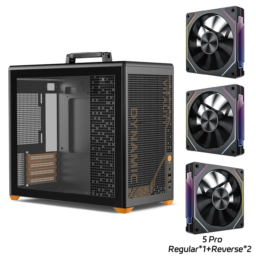 PowerTrain X-GAMERX P80 PC case ITX MATX Transparent side 240