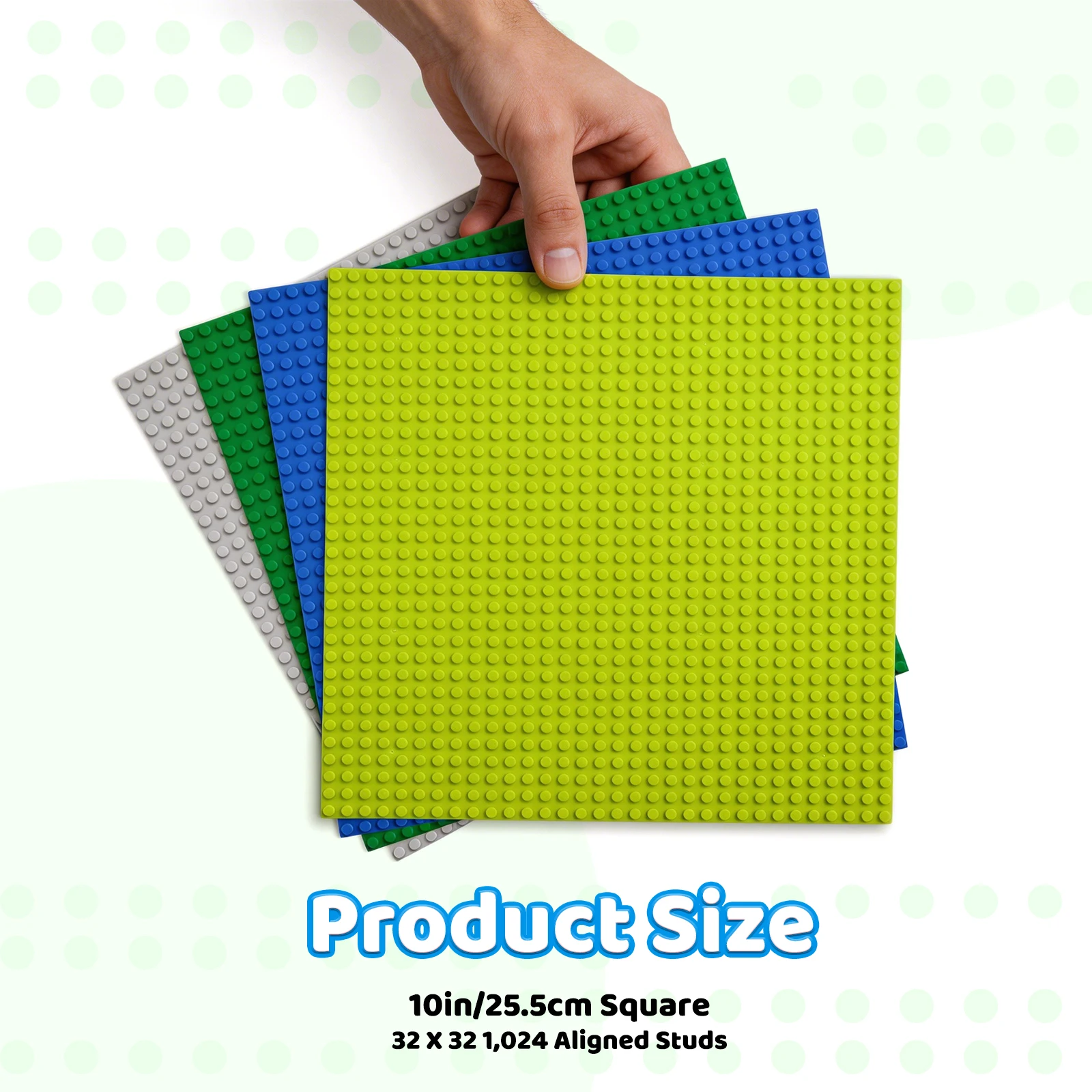 Building Blocks Baseplate 32x32 Dots Classic Building Brick Base Plate for City MOC Creations DIY Toy Building Board for Kids gallery 5
