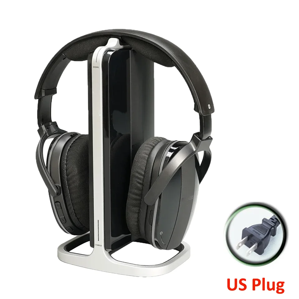 retekess Drahtloser Kopfhörer Bluetooth-Headset für Mobiltelefon Computer TV-Kopfhörer mit wiederauf ladbarer Multifunktion basis 4