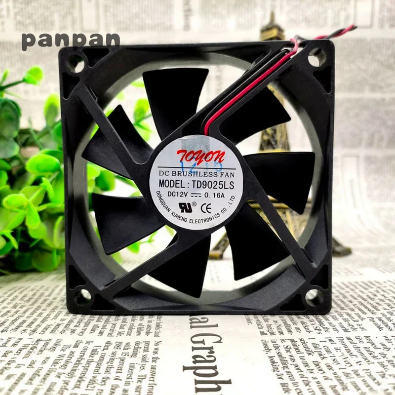 New CPU cooling cooler fan Radiator for TONON TD9025LS 12V 0.16A 9025 2-wire 9CM Silent Fan