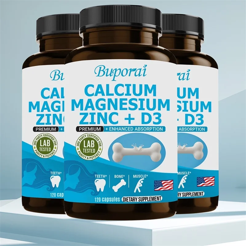 

Calcium, Magnesium, Zinc and Vitamin D3 - It Helps Support Bone, Joint, Nervous and Heart Health, and Enhances Immune Function