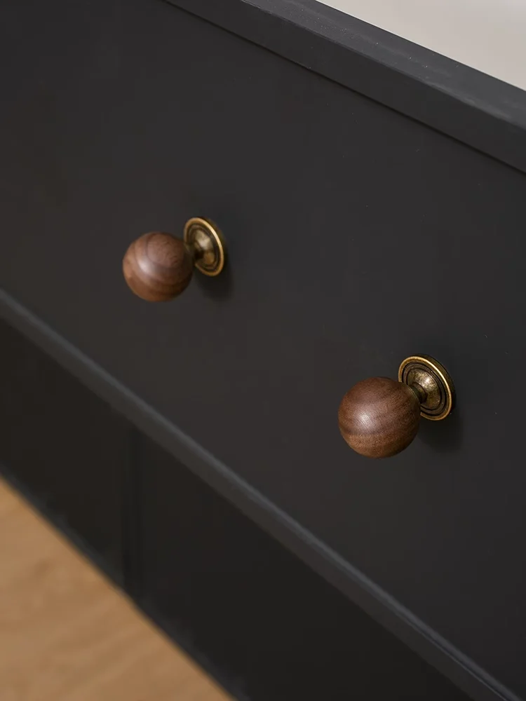 النحاس الجوز مقبض كابينة خزانة باب درج الأجهزة خزانة خزانة مضمد مقبض درج #3