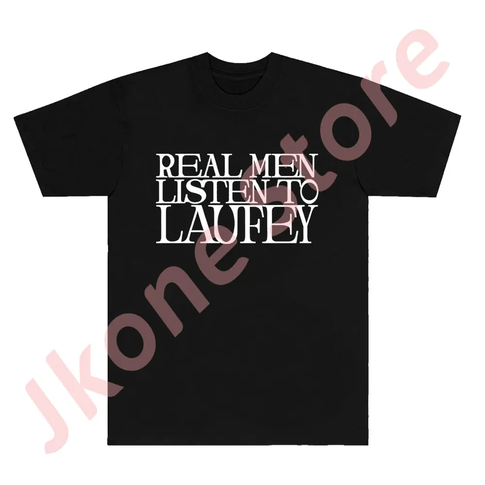 Real Men Listen To Laufey Tee The Goddess Tour Logo Merch Cosplay Women Men Fashion Casual Short Sleeve Tshirts