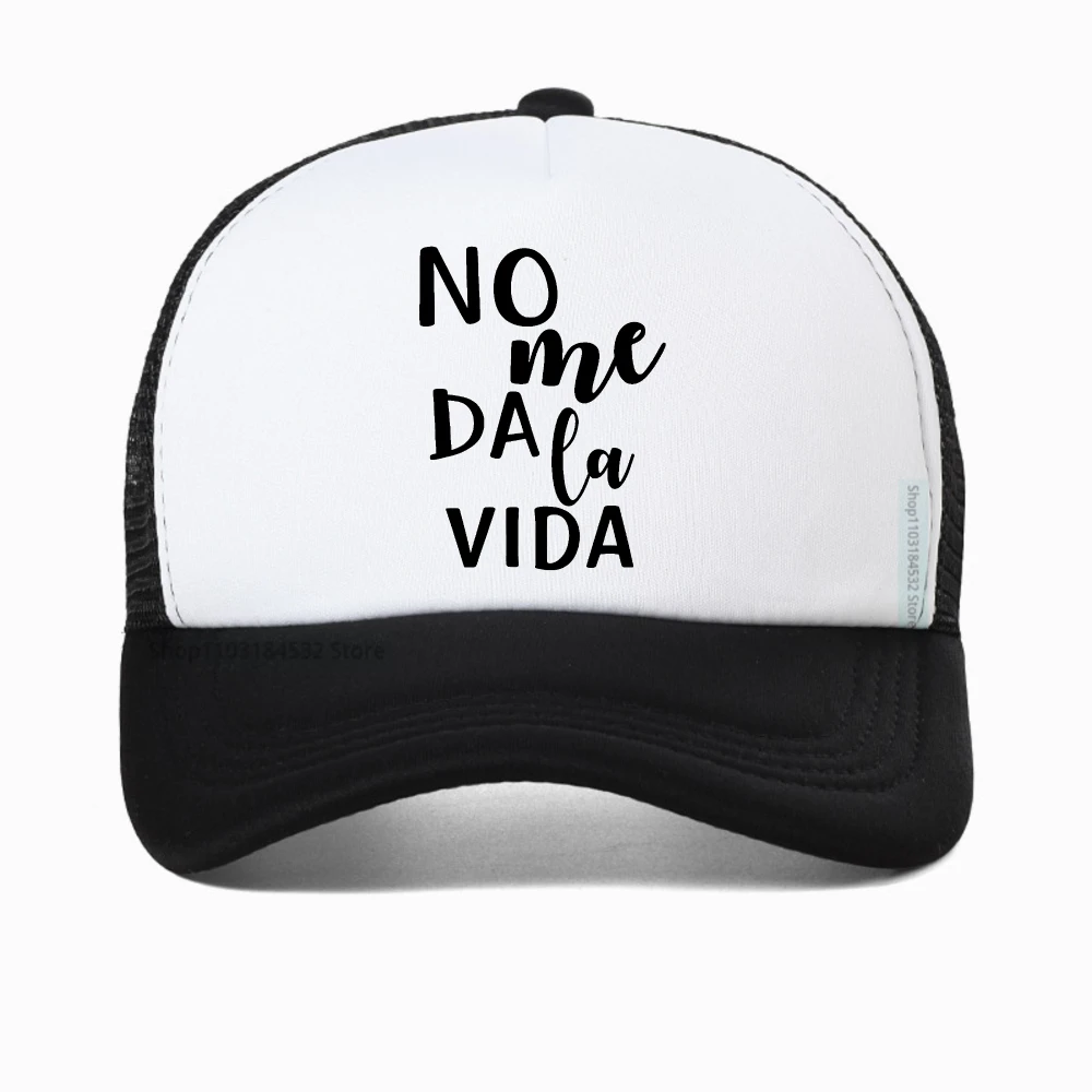 

It Doesn't Give Me Life letter Print Ladies baseball cap fashion Casual outdoor mesh trucker hat adjustable snapback hat