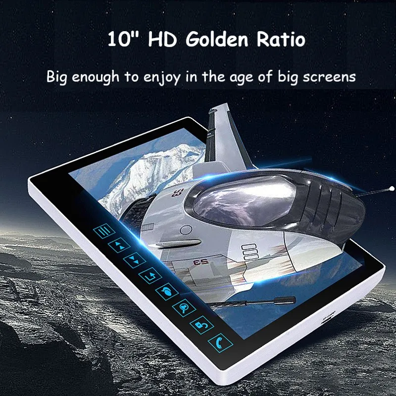 103DVR+813C Video Intercom Doorbell 10 Inch Household Wired HD Fingerprint Password Swipe Card Photo Video Access Control System