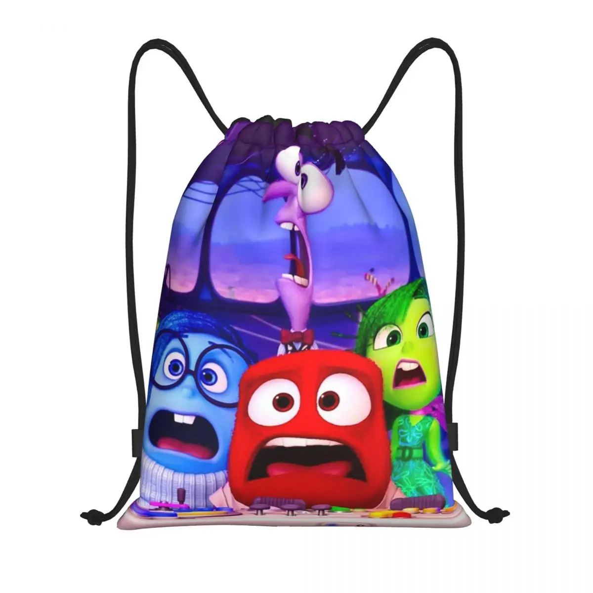 Custom Inside Out Drawstring Backpack Sports Gym Bag for Men Women Shopping Sackpack