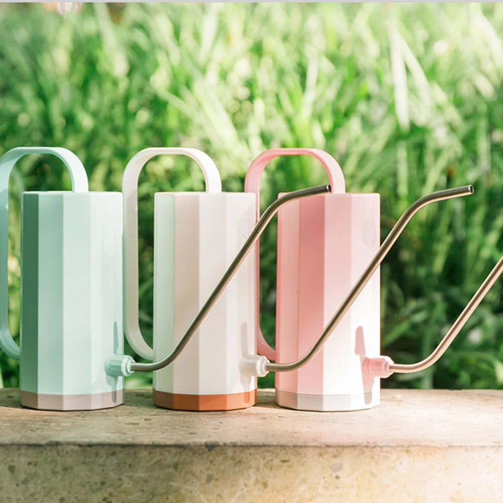 

1200ml Plastic Watering Kettle S Shape Long Mouth Portable Gardening Tool for Indoor Outdoor Flower Succulent Care