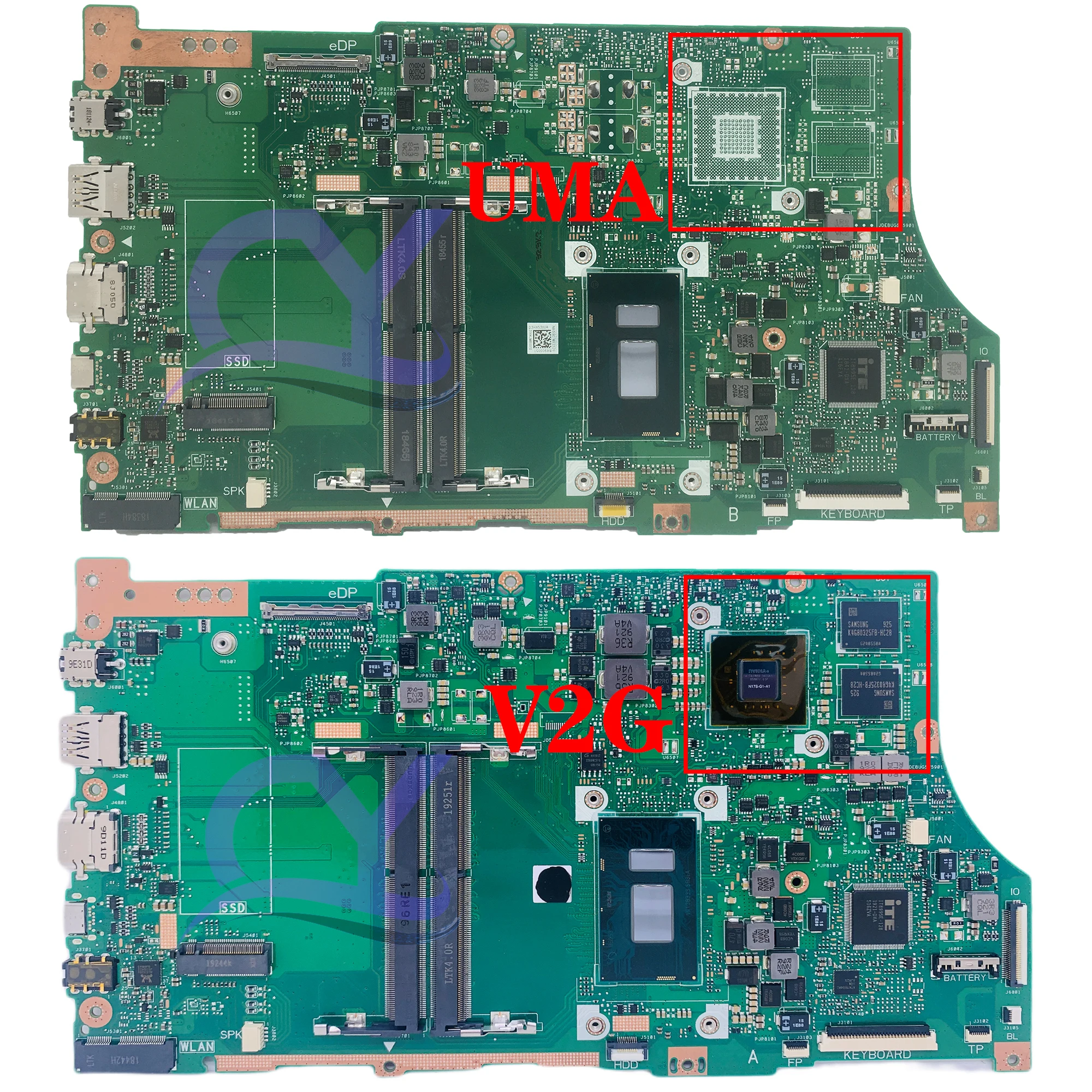 Imagem -03 - Placa-mãe para Asus Vivobook X530un X530ua X530uf A530 F530u Placa-mãe Portátil com i3 i5 I78th Uma pm Ddr4 100 Testando Bem