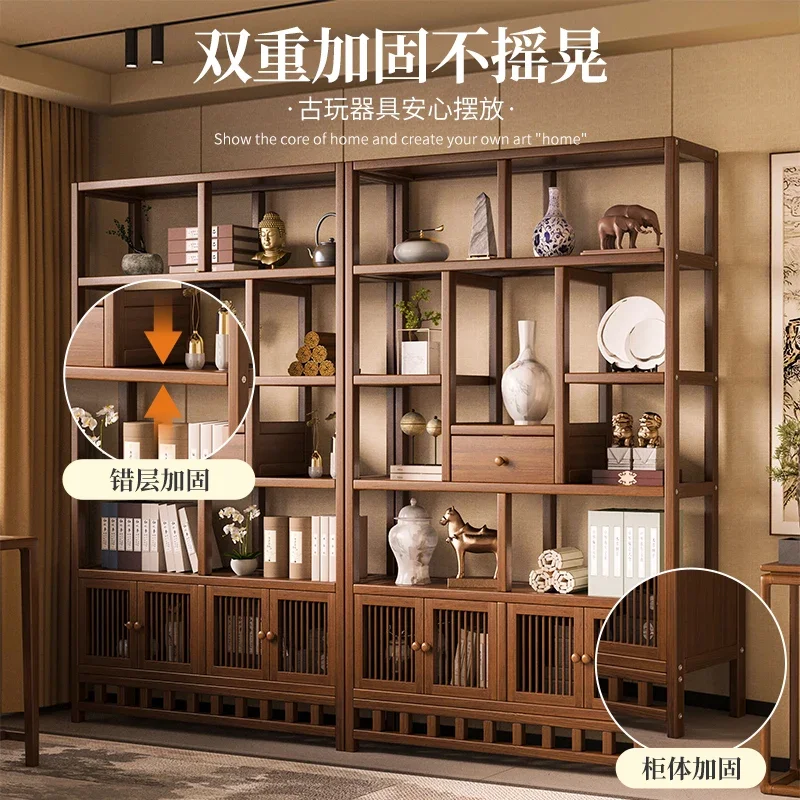 Новая китайская стойка для богу, чайная стойка для чайной комнаты, чайный сервиз из нелиссива дерева, стеллаж для хранения