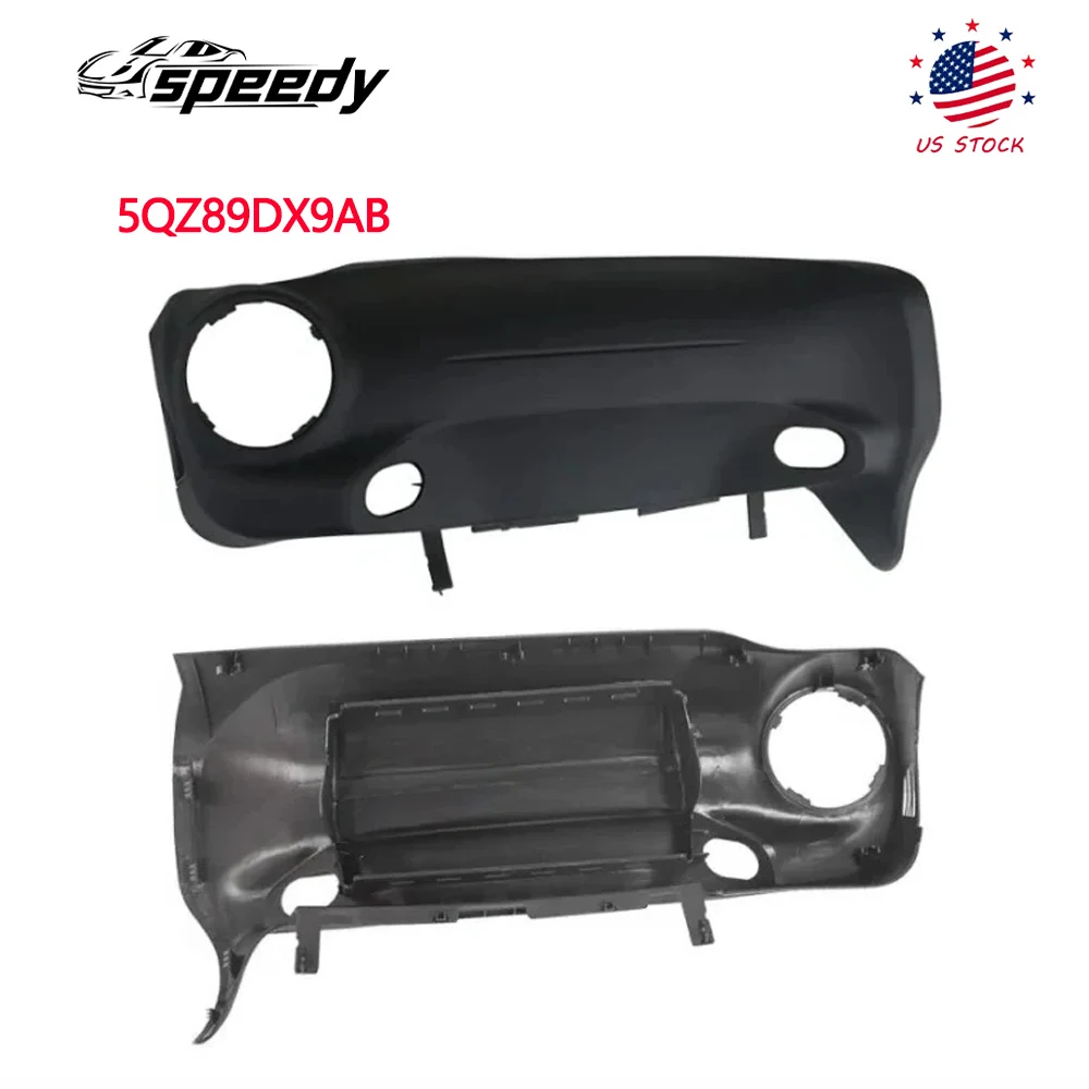 

5QZ89DX9AB Black Passenger Side Dashboard Cover Dash Panel for 2015-2018 Jeep Wrangler JK Black Plastic