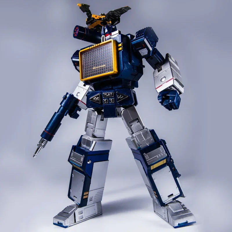 En Stock transformación G1 Soundwave THF-01J THF01J una cinta Walkman MP13 figura de aleación de gran tamaño Robot juguete deformado regalos