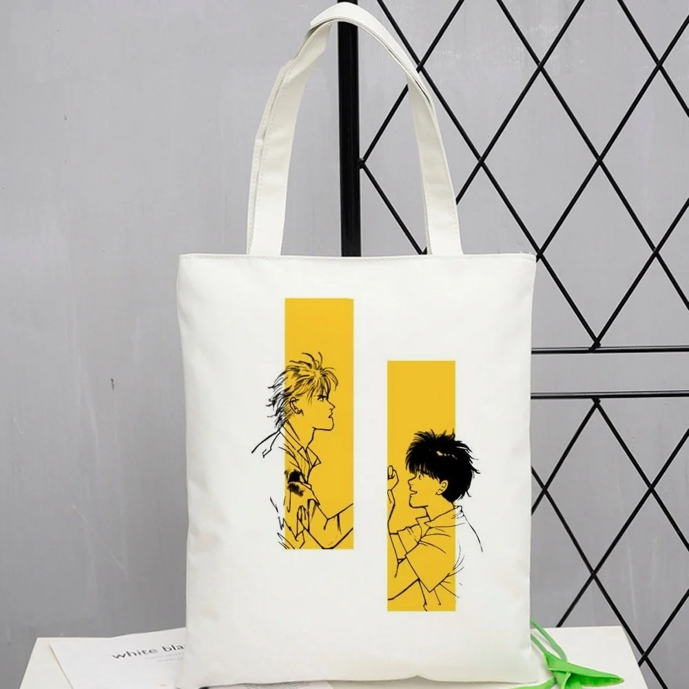 Banana Fish tote bag einkaufstasche foldable shoulder  torba na zakupy sac cabas femme