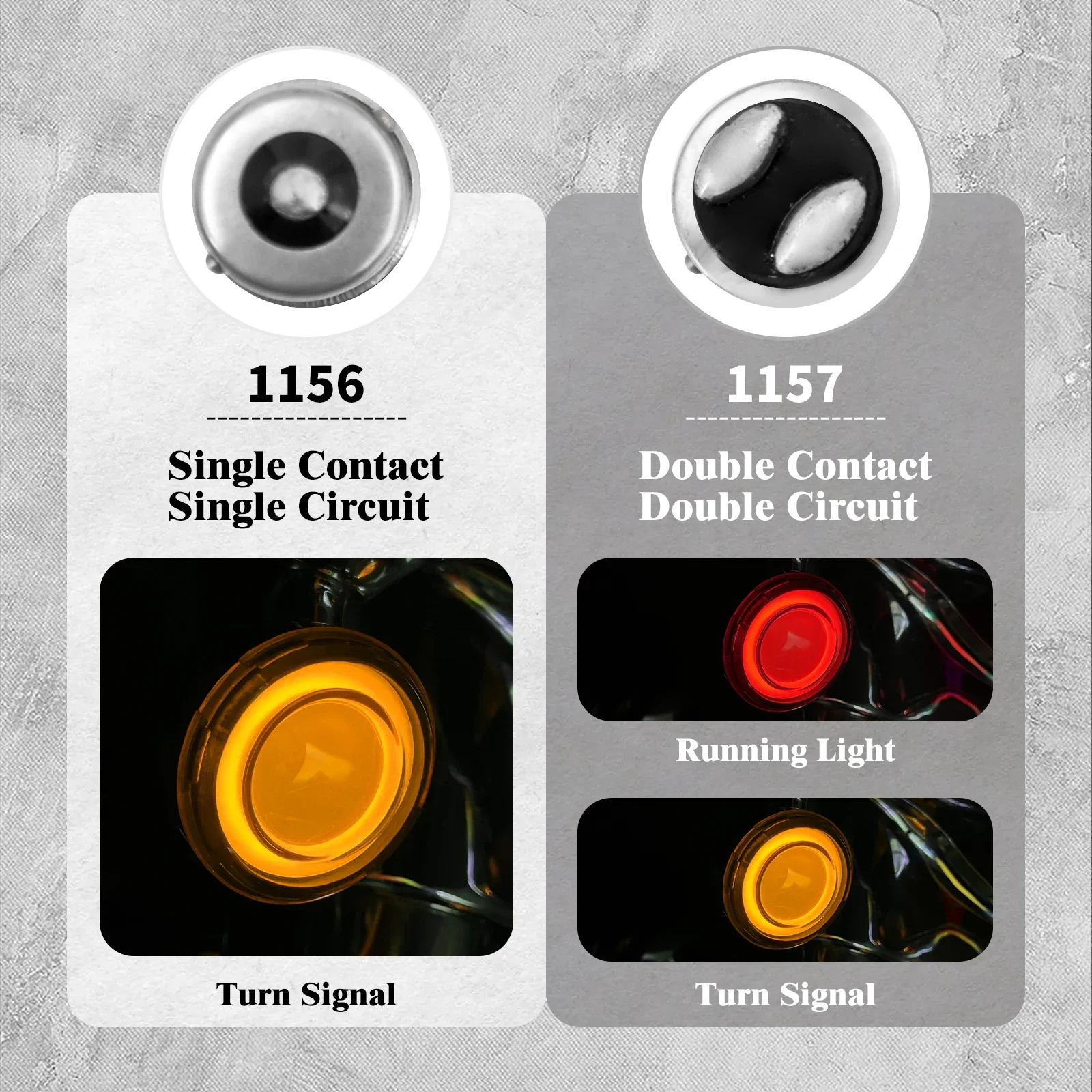 Motorcycle 1157 Turn Signal LED Light Front Bullet Style Lights For Harley Touring Sportster XL Softail Dyna Rear Indicator Lamp