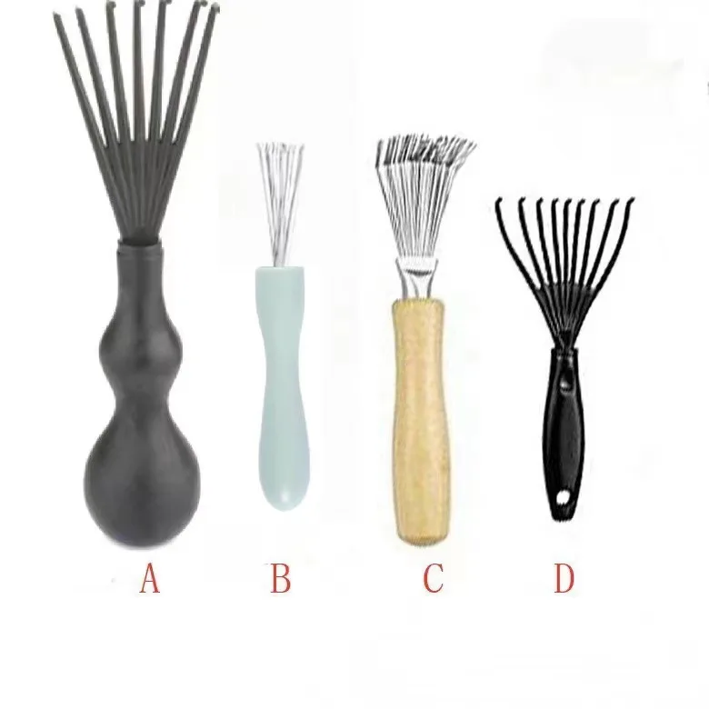Plastic Metal Hair Cleaning Remover Hair Brush Cleaner Embedded Tool Remover Handle Tangle Hair Comb Accessories Clean Supplies