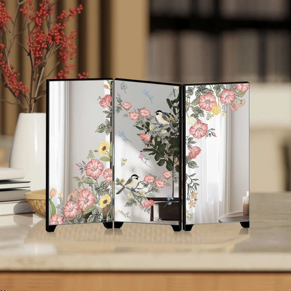 Desk Decoration Chinese Style PVC Foam Board Collapsible Design Compact Storage Solution For Decor Decor Black