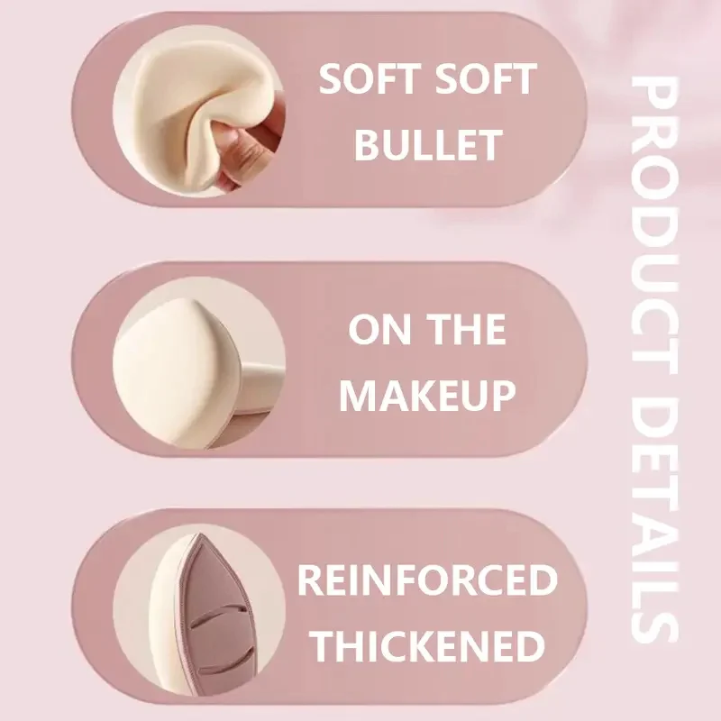 3/5/10 szt. Miękkie gąbeczki do makijażu w kształcie kropli wody, do stosowania na sucho i na mokro, gąbka do poduszki powietrznej, duży rozmiar, gąbka do pudru kosmetycznego typu cukierkowa watka, narzędzie do makijażu