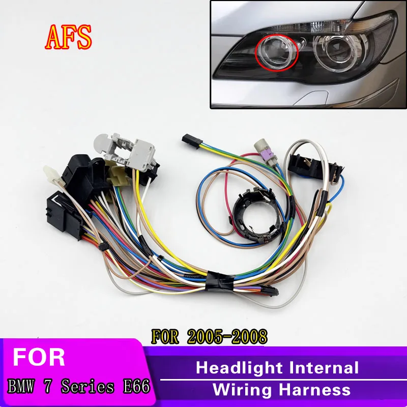 

Подходит для BMW 7 серии 730 740 750 760 745 E66 2005-2008 гг., высококачественная конфигурация с схемой жгута проводов фар AFS.