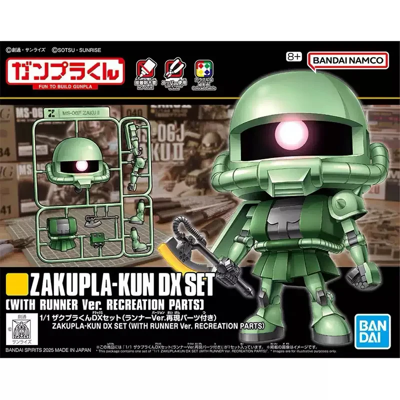 

Spot SaleBANDAI en Stock Original Gundam Zakupla-KUN DX SET montaje figuras Anime juguetes molos acciónIn stock