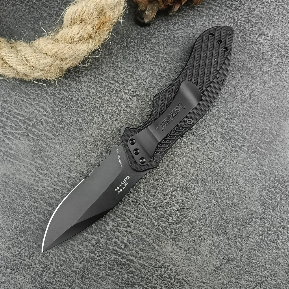 EDC 1605 Clash Black Serrated Folding Pocket Knife 3