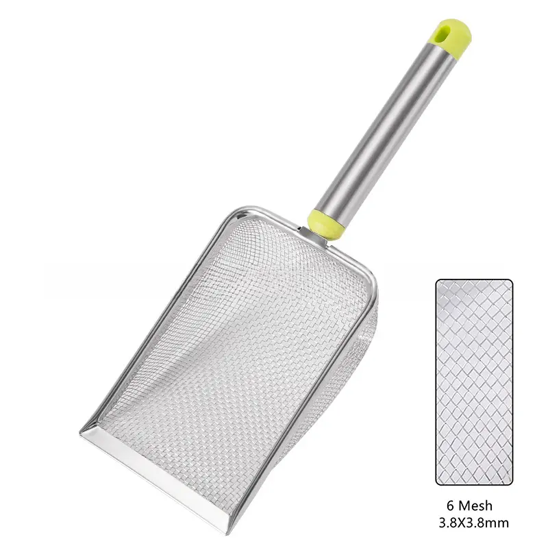 Stainless Steel Fine Mesh Cat Litter Scoop Easy To Clean Non-Stick Shovel For Reptiles Sand Efficient Durable Litter Scoop - Image 11