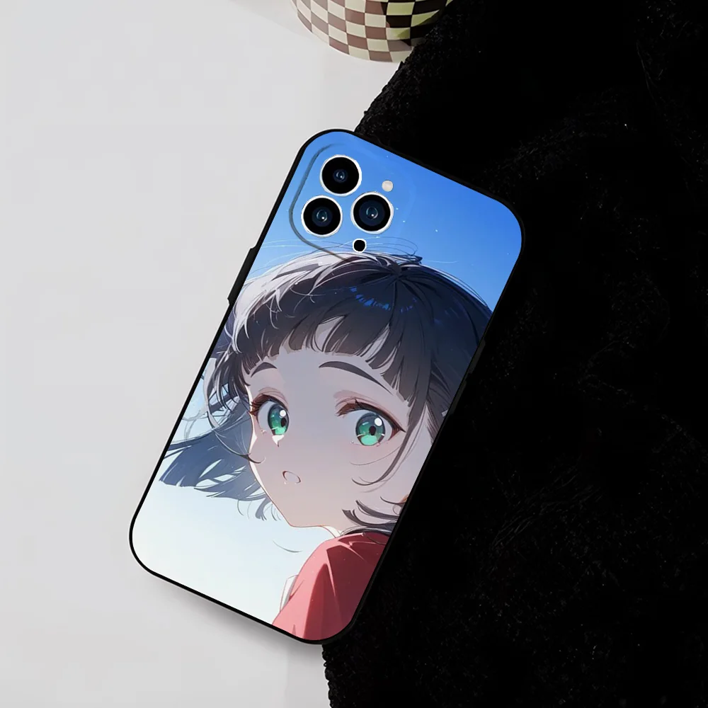 Kirigaya Suguha الرسوم المتحركة S-Word A-Art O-Online جراب هاتف سيليكون لينة آيفون 16 15 14 13 12 11 Plus Pro Max Plus #3